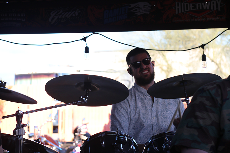 Our band leader, Pete. Keeping the tempo.